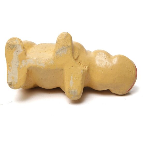 Vintage Ceramic Hippo Figurine Hippopotamus Kitch Hand Painted Art Decor Retro - Picture 6 of 7